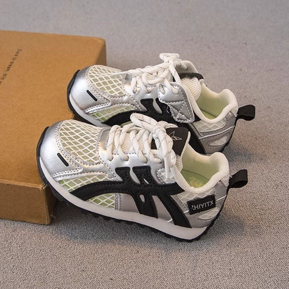 Damen sportliche Sneakers mit atmungsaktivem Netzobermaterial und elastischem Verschluss Heidi Mode - Image 2