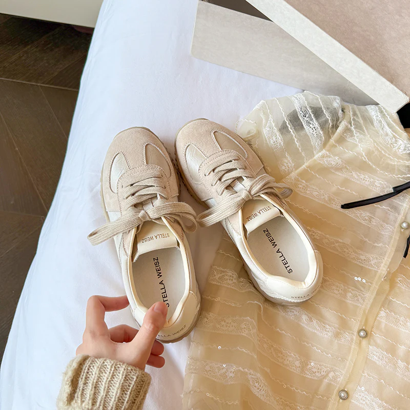 Damen Sportliche Sneakers mit atmungsaktivem Obermaterial und ausgeflipptem Laufprofil Heidi Mode - Image 3