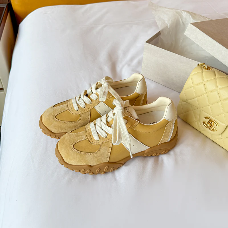 Damen Sportliche Sneakers mit atmungsaktivem Obermaterial und ausgeflipptem Laufprofil Heidi Mode - Image 4