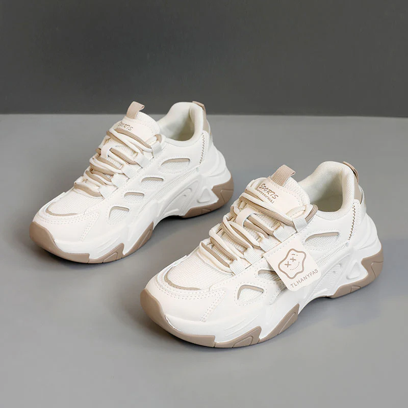 Damen sportliche Sneakers mit atmungsaktivem Obermaterial und dämpfender Sohle Heidi Mode - Image 2