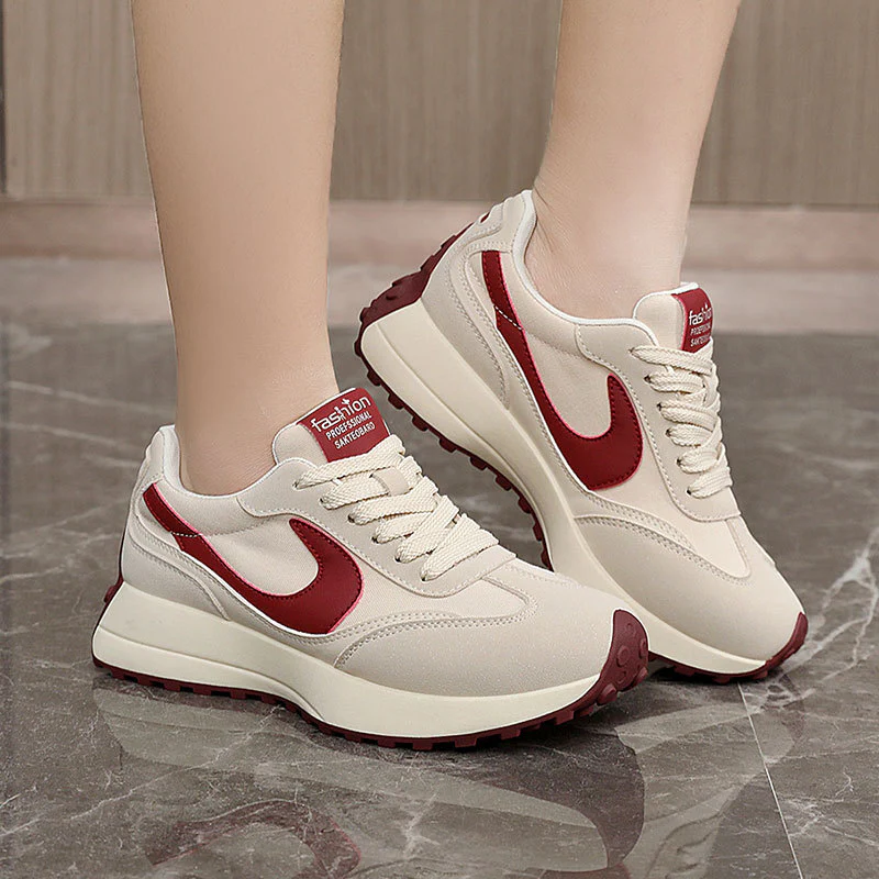 Damen sportliche Sneakers mit atmungsaktivem Obermaterial und dämpfender Sohle Heidi Mode - Image 4