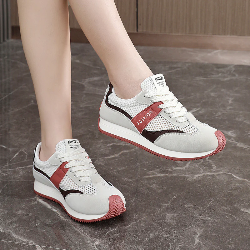 Damen Sportliche Sneakers mit atmungsaktivem Obermaterial und dämpfender Sohle Heidi Mode - Image 4