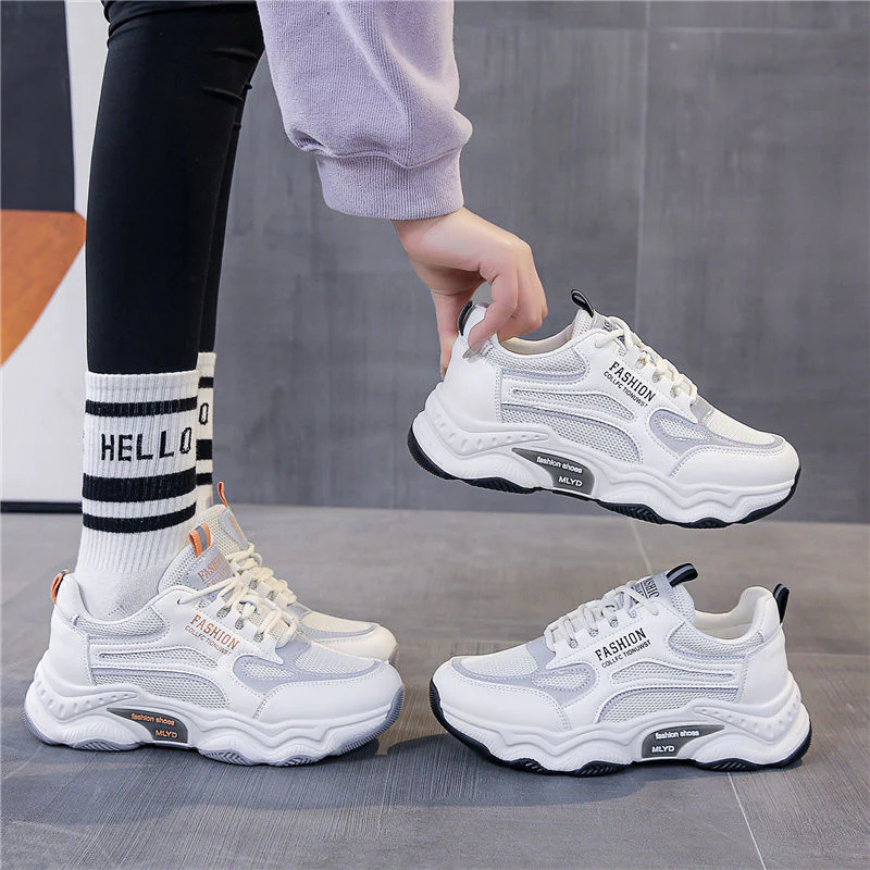 Damen Sportliche Sneakers mit atmungsaktivem Obermaterial und dämpfender Sohle Heidi Mode - Image 2