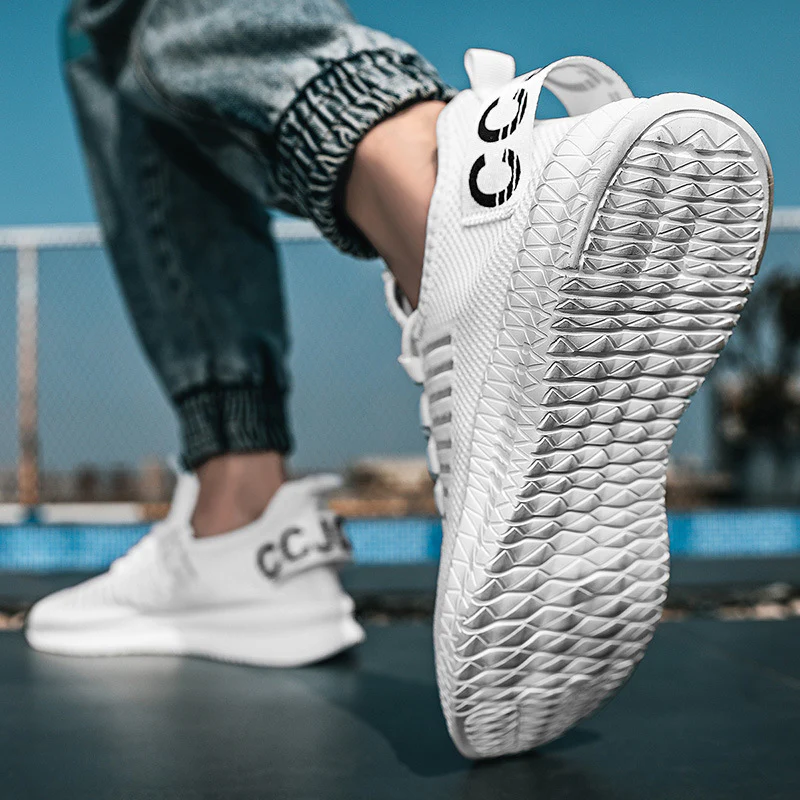 Damen Sportliche Sneakers mit atmungsaktivem Obermaterial und elastischem Schnürsystem Heidi Mode - Image 4
