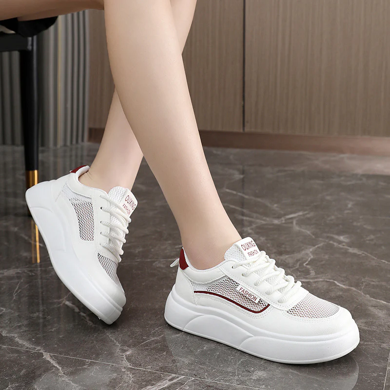 Damen Sportliche Sneakers mit atmungsaktivem Obermaterial und komfortabler Dämpfung Heidi Mode - Image 3
