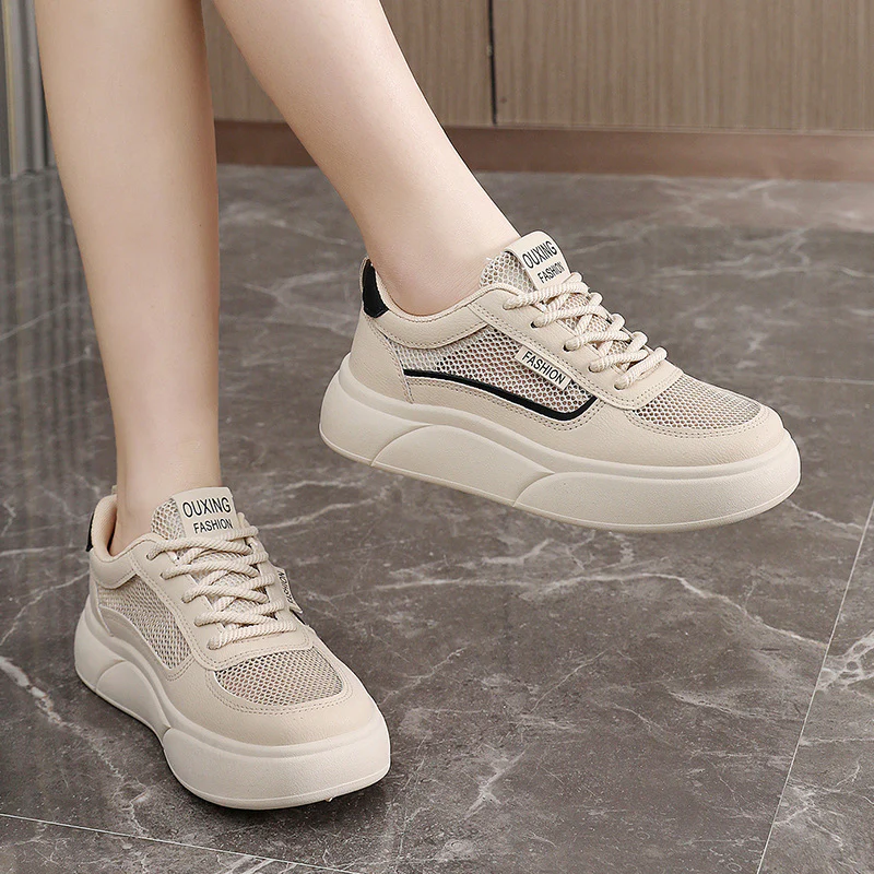 Damen Sportliche Sneakers mit atmungsaktivem Obermaterial und komfortabler Dämpfung Heidi Mode - Image 4