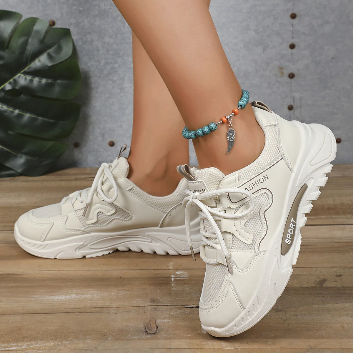 Damen Sportliche Sneakers mit atmungsaktivem Obermaterial und rutschfester Sohle Heidi Mode - Image 3