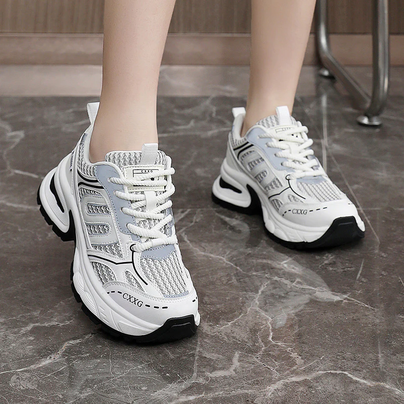 Damen sportliche Sneakers mit atmungsaktivem Obermaterial und stoßdämpfendem Design Heidi Mode - Image 4