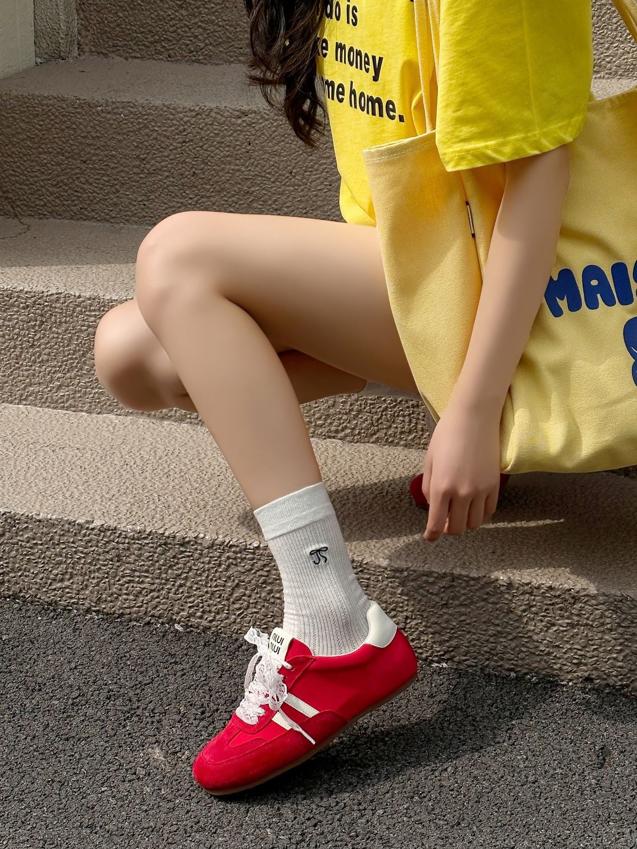 Damen Sportliche Sneakers mit atmungsaktivem Obermaterial von Heidi Mode - Image 7