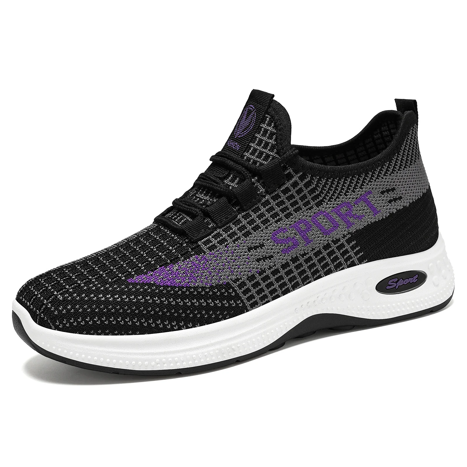 Damen Sportliche Sneakers mit atmungsaktivem Strickoberteil und rutschfester Sohle Heidi Mode - Image 6