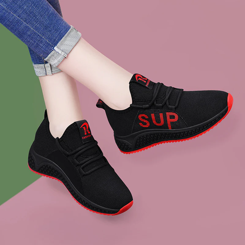 Damen Sportliche Sneakers mit atmungsaktiven Eigenschaften und rutschfester Sohle Heidi Mode - Image 2