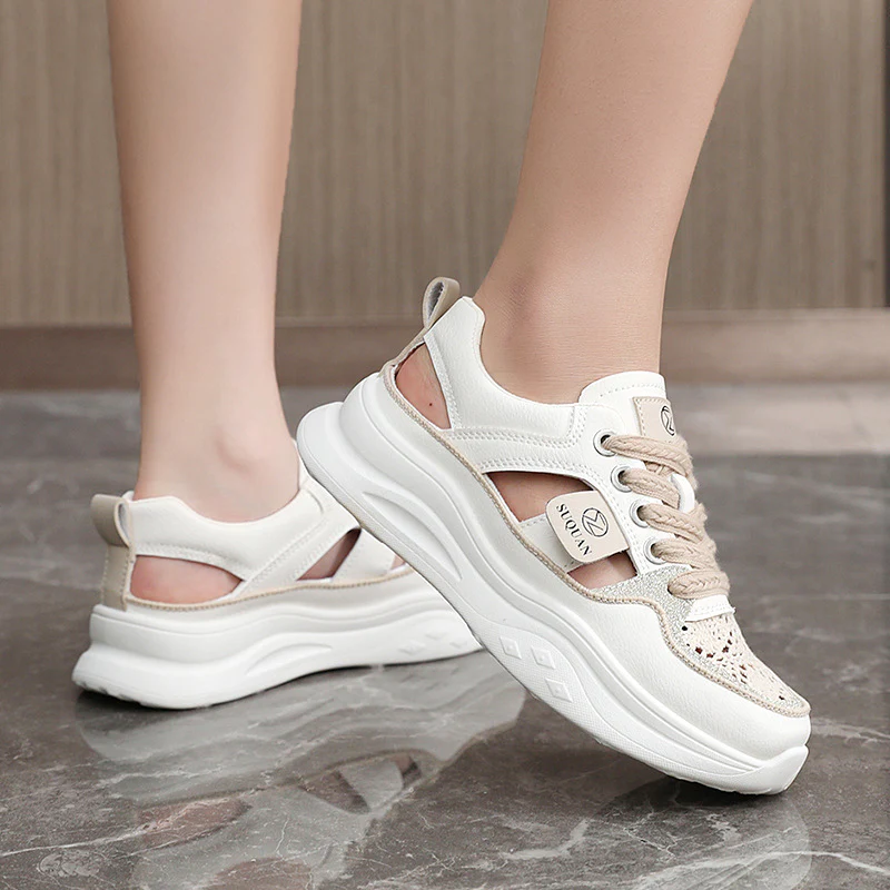 Damen Sportliche Sneakers mit atmungsaktiven Einsätzen und modernem Design Heidi Mode - Image 3