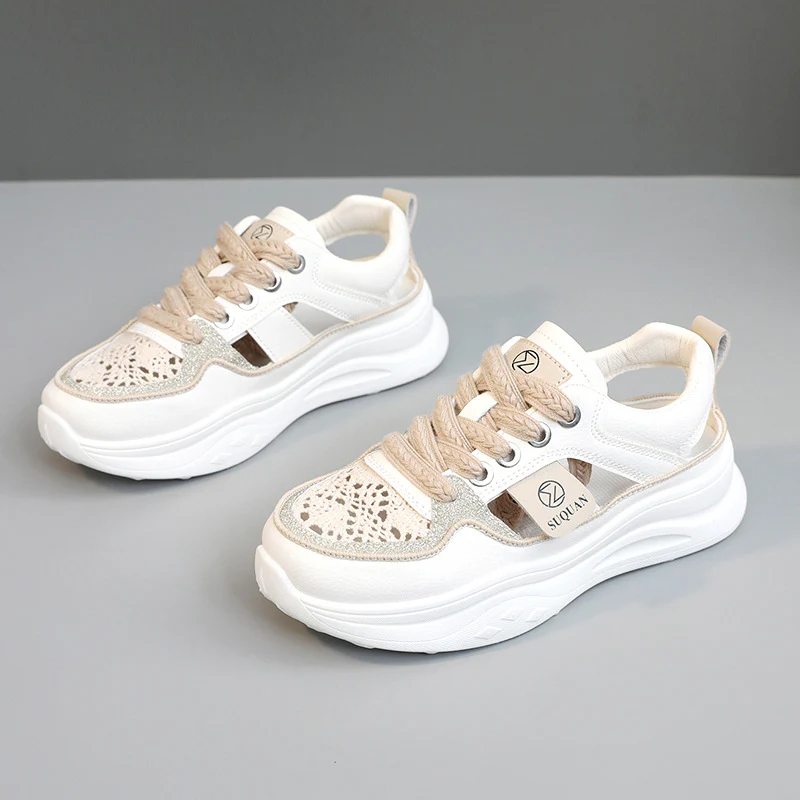Damen Sportliche Sneakers mit atmungsaktiven Einsätzen und modernem Design Heidi Mode - Image 6