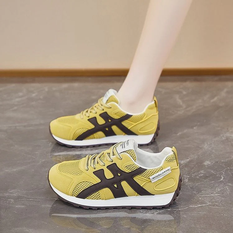 Damen Sportliche Sneakers mit atmungsaktiven Einsätzen und rutschfester Laufsohle Heidi Mode - Image 4