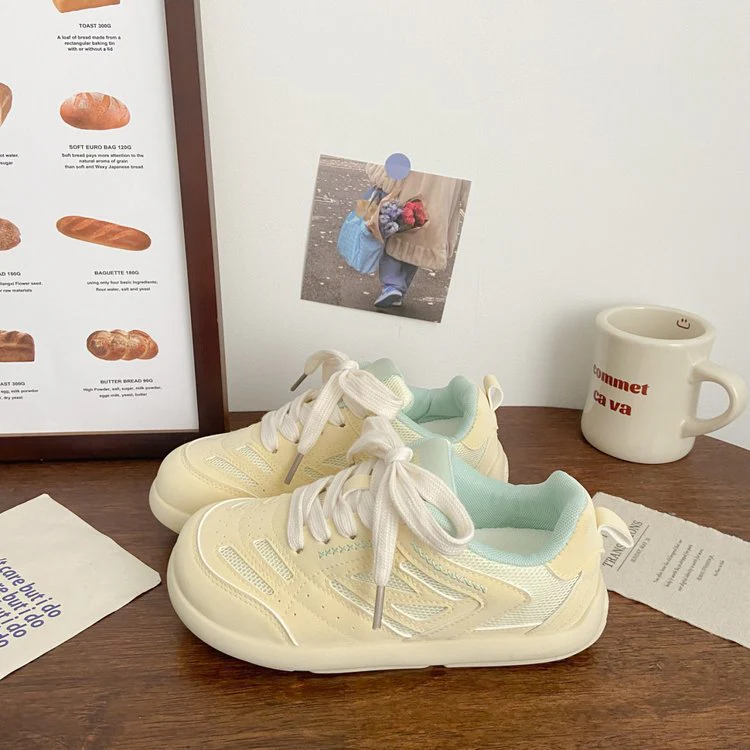 Damen Sportliche Sneakers mit atmungsaktiven Mesh-Einsätzen und bequemer Dämpfung Heidi Mode