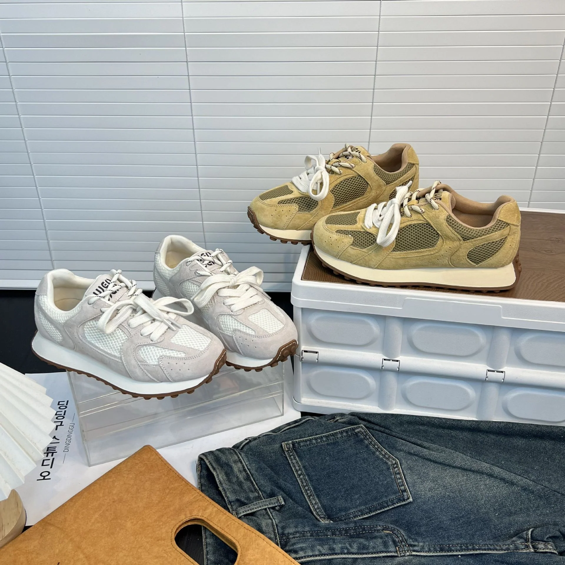 Damen Sportliche Sneakers mit atmungsaktiven Mesh-Einsätzen und dämpfendem Fußbett Heidi Mode - Image 3