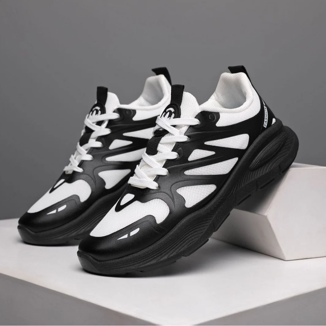 Damen Sportliche Sneakers mit atmungsaktiven Mesh-Obermaterial von Heidi Mode