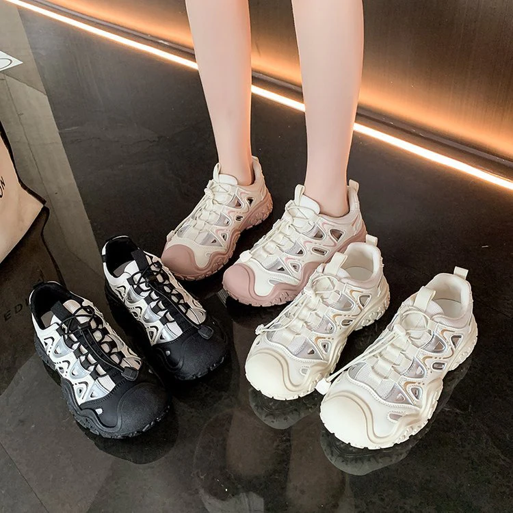 Damen Sportliche Sneakers mit atmungsaktiven Netz-Einsätzen von Heidi Mode - Image 4