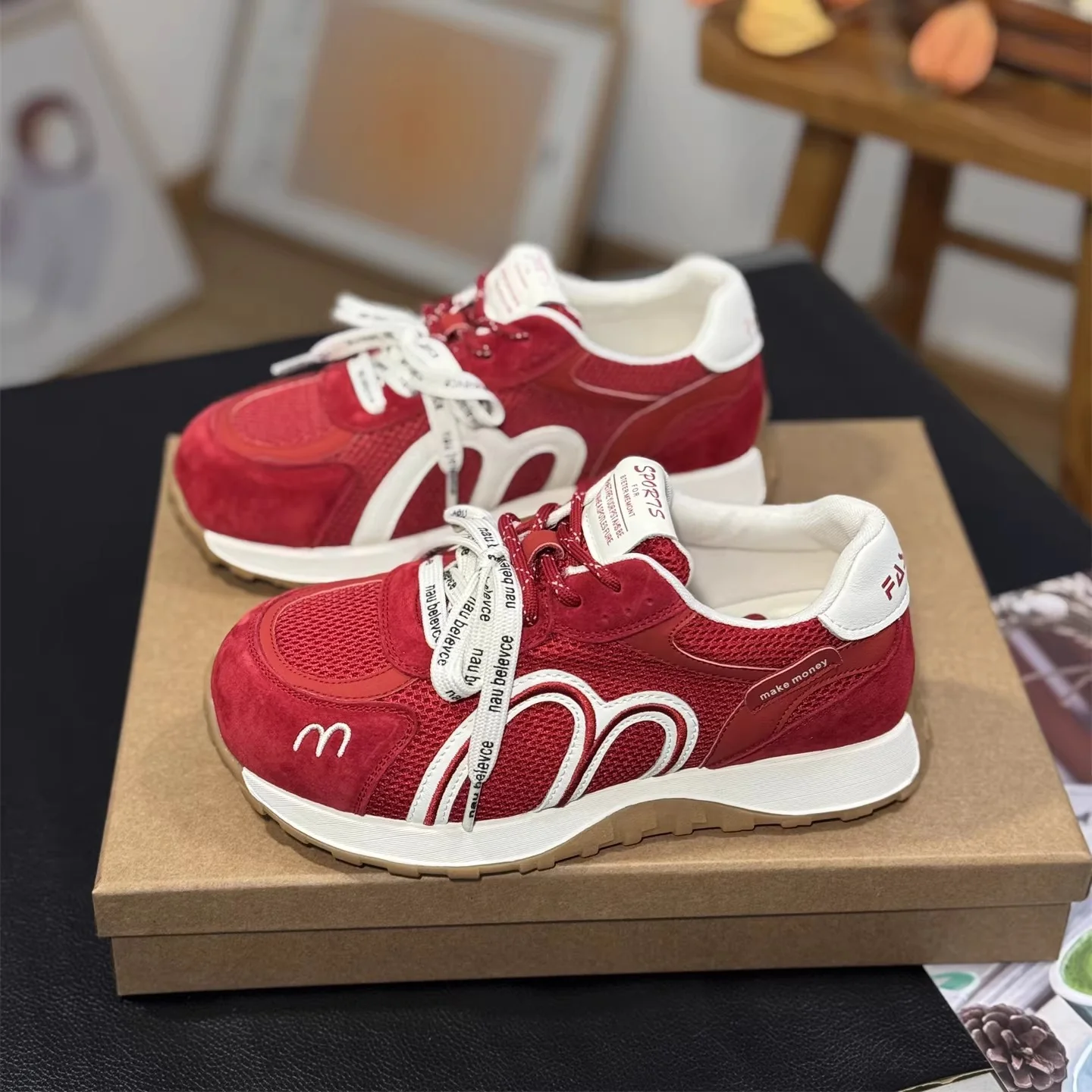 Damen Sportliche Sneakers mit atmungsaktiver Mesh-Oberfläche und bequemer Dämpfung Heidi Mode - Image 3