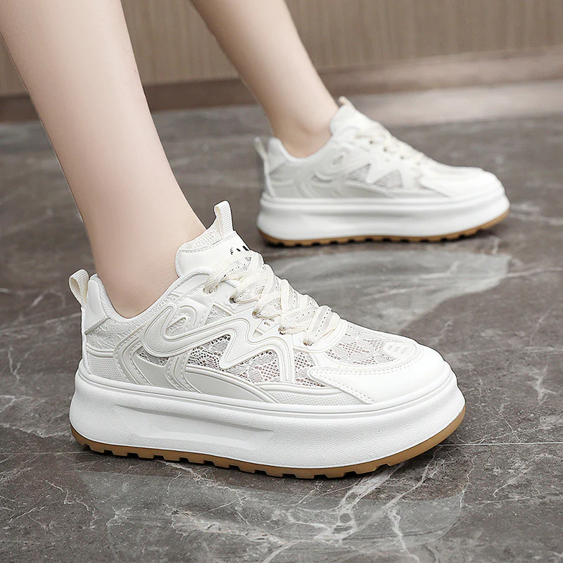 Damen Sportliche Sneakers mit atmungsaktiver Mesh-Oberfläche und dämpfendem Fußbett Heidi Mode - Image 2