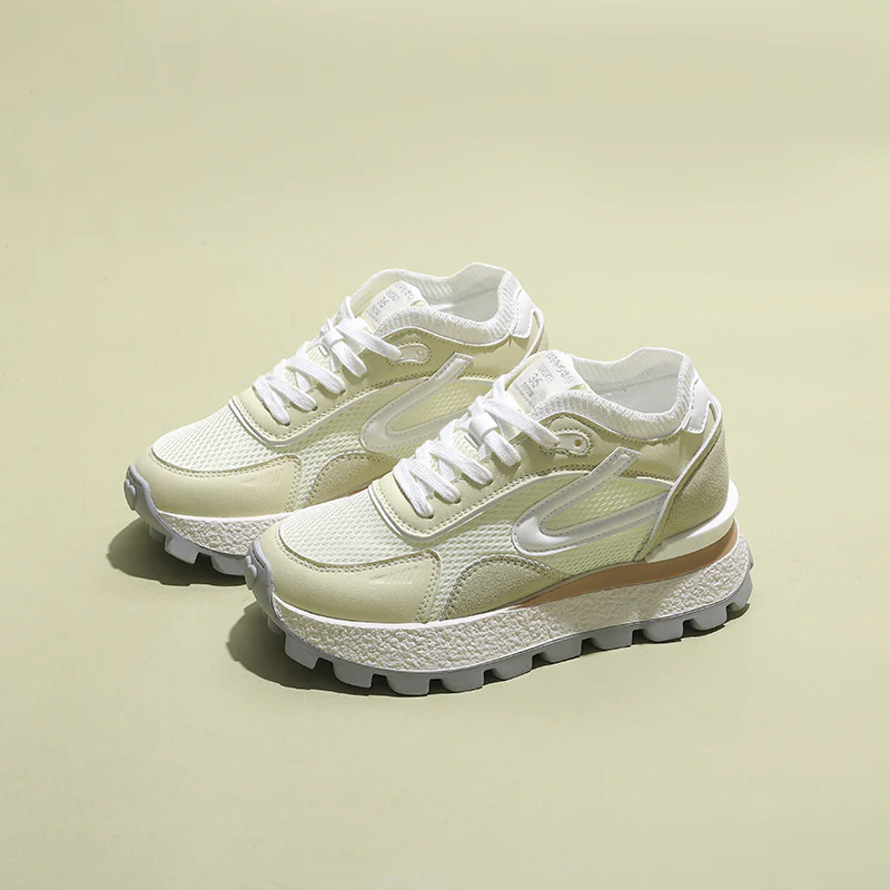 Damen sportliche Sneakers mit atmungsaktiver Mesh-Oberfläche und dämpfendem Sohlenprofil Heidi Mode - Image 3