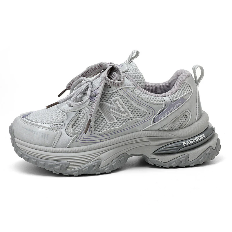 Damen Sportliche Sneakers mit atmungsaktiver Mesh-Oberfläche und dämpfender Laufsohle Heidi Mode 1771555686 - Image 7