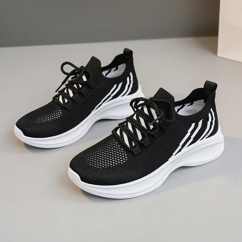 Damen sportliche Sneakers mit atmungsaktiver Mesh-Oberfläche und dämpfender Laufsohle Heidi Mode - Image 8