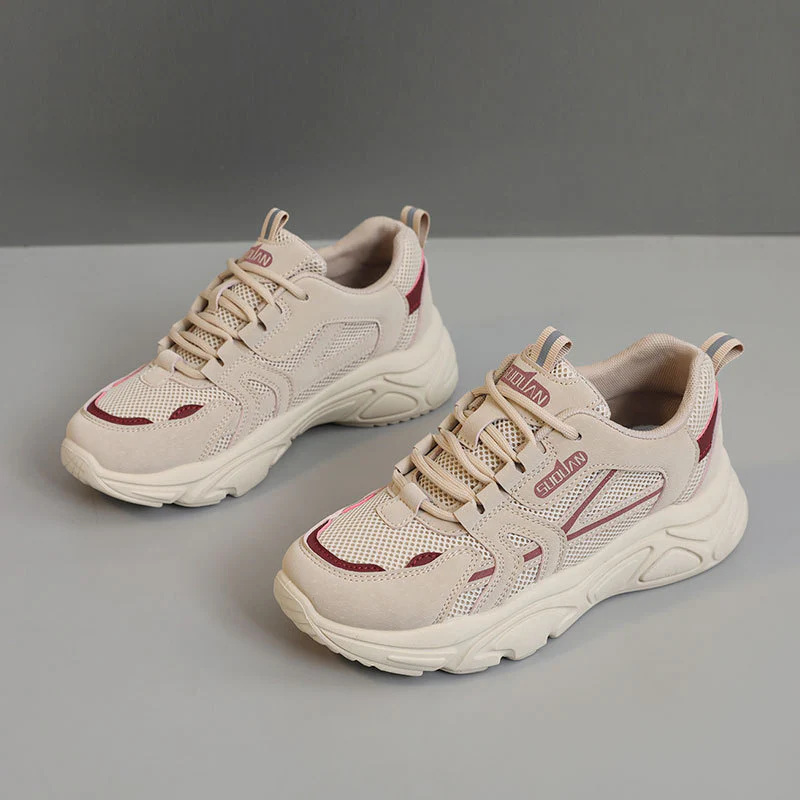 Damen sportliche Sneakers mit atmungsaktiver Mesh-Oberfläche und dämpfender Sohle Heidi Mode - Image 2