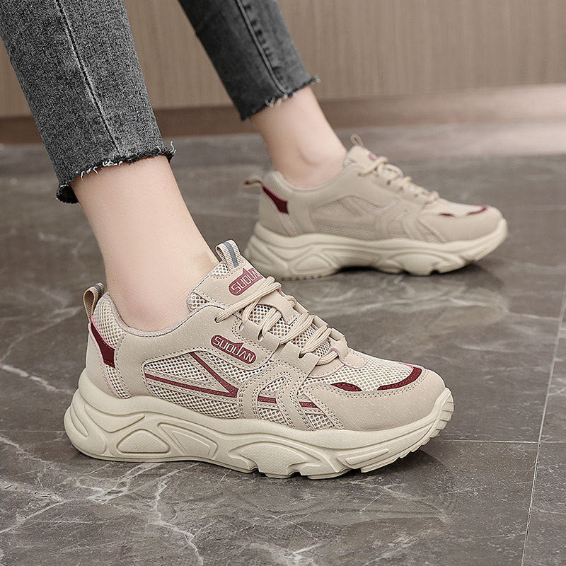 Damen sportliche Sneakers mit atmungsaktiver Mesh-Oberfläche und dämpfender Sohle Heidi Mode - Image 4