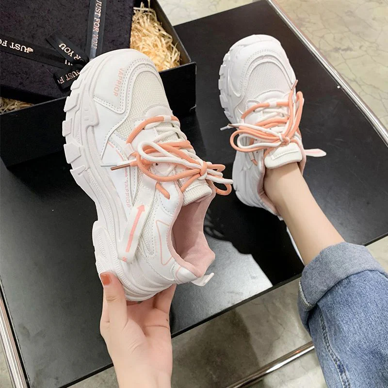 Damen sportliche Sneakers mit atmungsaktiver Mesh-Oberfläche und dämpfender Sohle Heidi Mode - Image 3