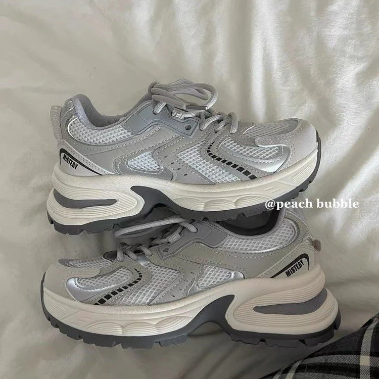 Damen Sportliche Sneakers mit atmungsaktiver Mesh-Oberfläche und dämpfender Zwischensohle Heidi Mode - Image 3