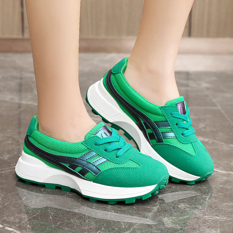 Damen Sportliche Sneakers mit atmungsaktiver Mesh-Oberfläche und dynamischem Sohlenprofil Heidi Mode - Image 3