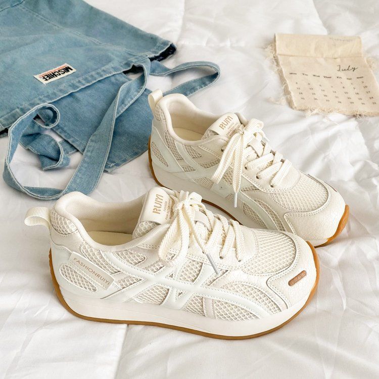 Damen sportliche Sneakers mit atmungsaktiver Mesh-Oberfläche und flexiblem Sohlenprofil Heidi Mode - Image 3