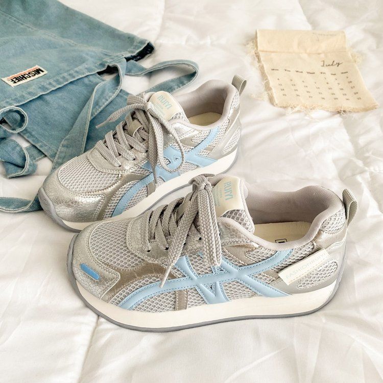 Damen sportliche Sneakers mit atmungsaktiver Mesh-Oberfläche und flexiblem Sohlenprofil Heidi Mode - Image 4