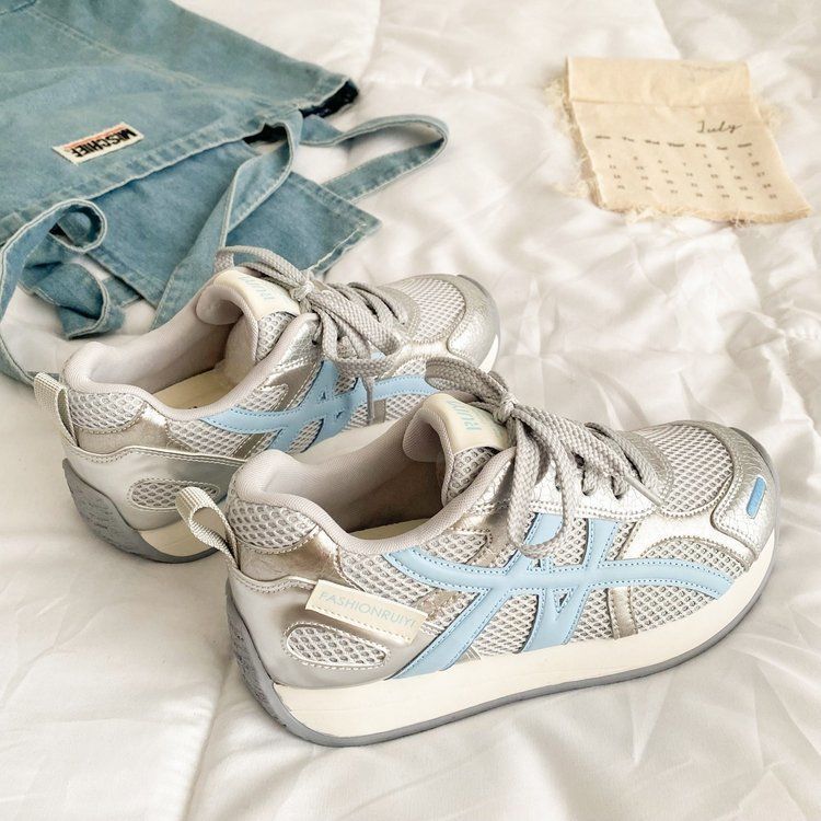 Damen sportliche Sneakers mit atmungsaktiver Mesh-Oberfläche und flexiblem Sohlenprofil Heidi Mode - Image 6