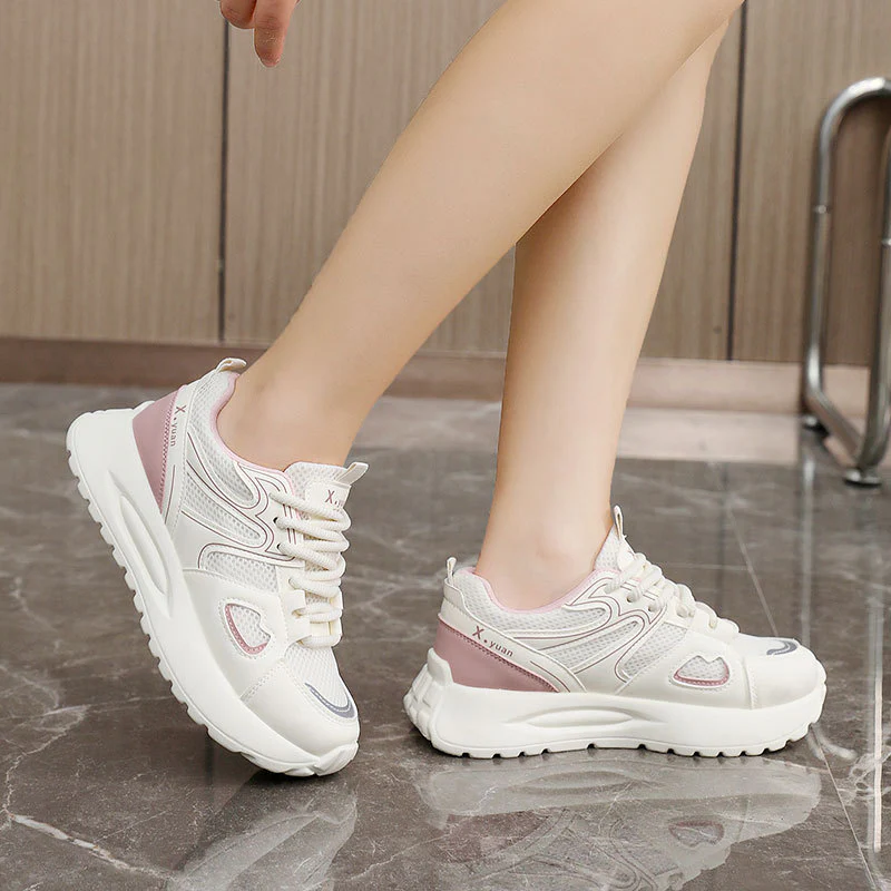 Damen Sportliche Sneakers mit atmungsaktiver Mesh-Oberfläche und flexiblem Sohlenprofil Heidi Mode - Image 4