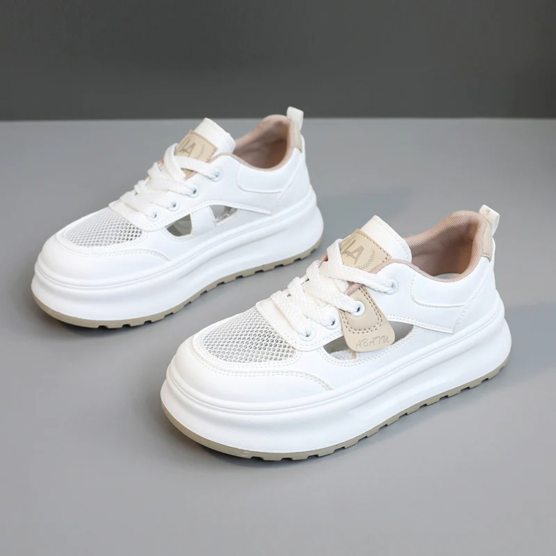 Damen sportliche Sneakers mit atmungsaktiver Mesh-Oberfläche und gepolsterter Sohle Heidi Mode - Image 2