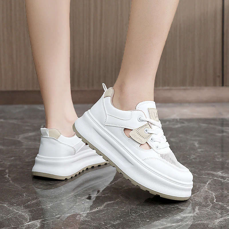 Damen sportliche Sneakers mit atmungsaktiver Mesh-Oberfläche und gepolsterter Sohle Heidi Mode - Image 3