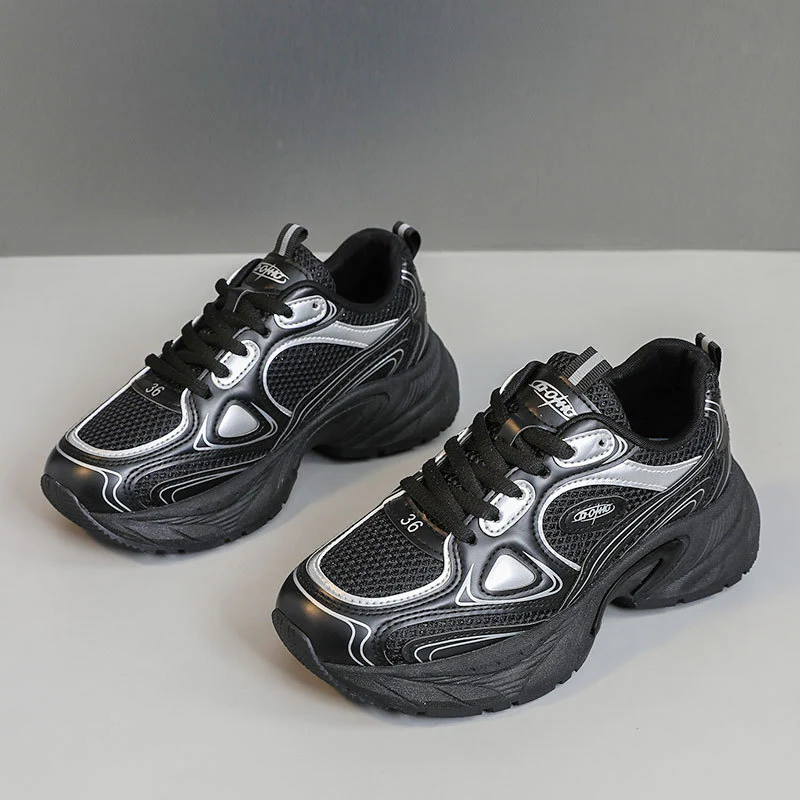 Damen Sportliche Sneakers mit atmungsaktiver Mesh-Oberfläche und gepolsterter Sohle Heidi Mode - Image 8