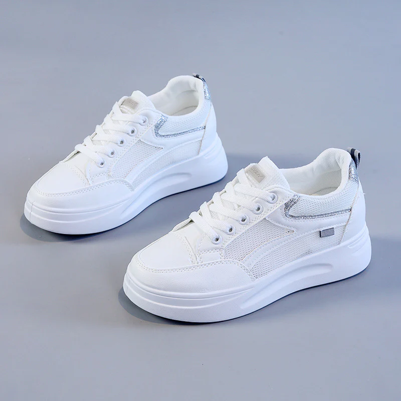 Damen sportliche Sneakers mit atmungsaktiver Mesh-Oberfläche und modischem Design Heidi Mode - Image 2