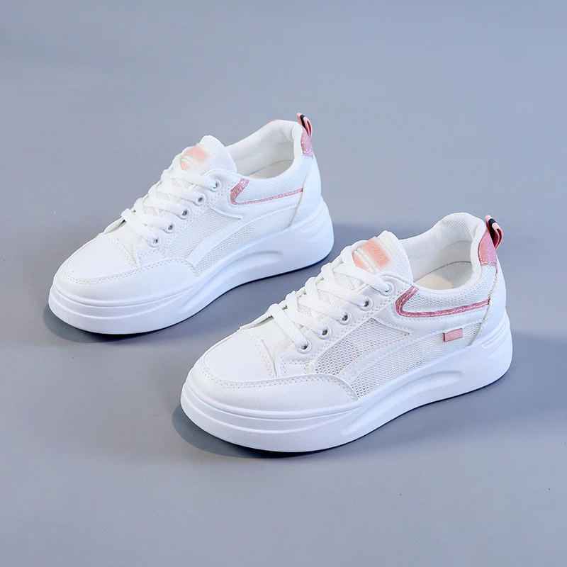 Damen sportliche Sneakers mit atmungsaktiver Mesh-Oberfläche und modischem Design Heidi Mode - Image 6