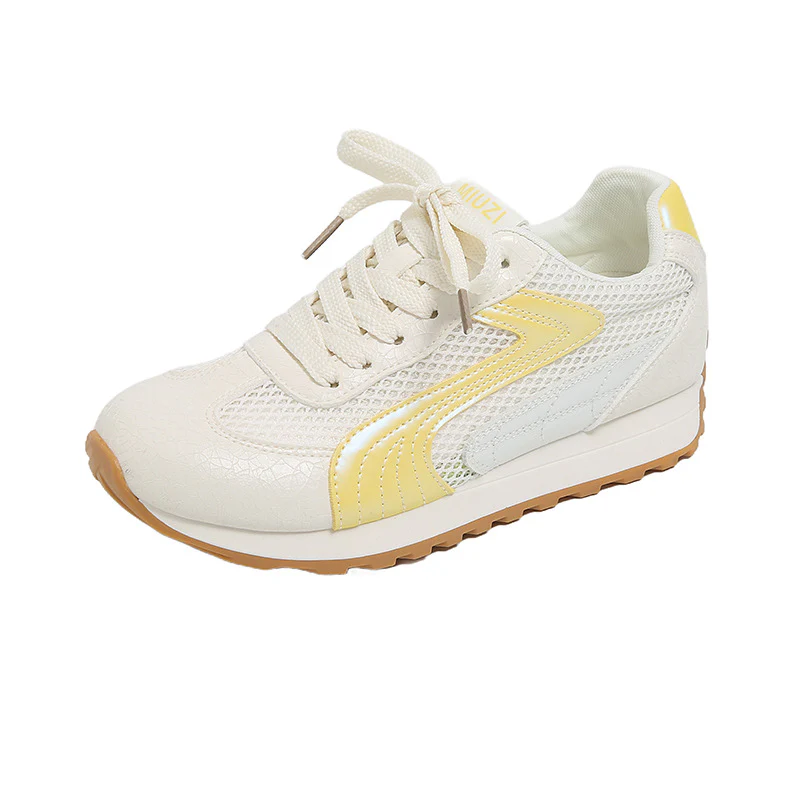 Damen Sportliche Sneakers mit atmungsaktiver Mesh-Oberfläche und reflektierenden Akzenten Heidi Mode - Image 5