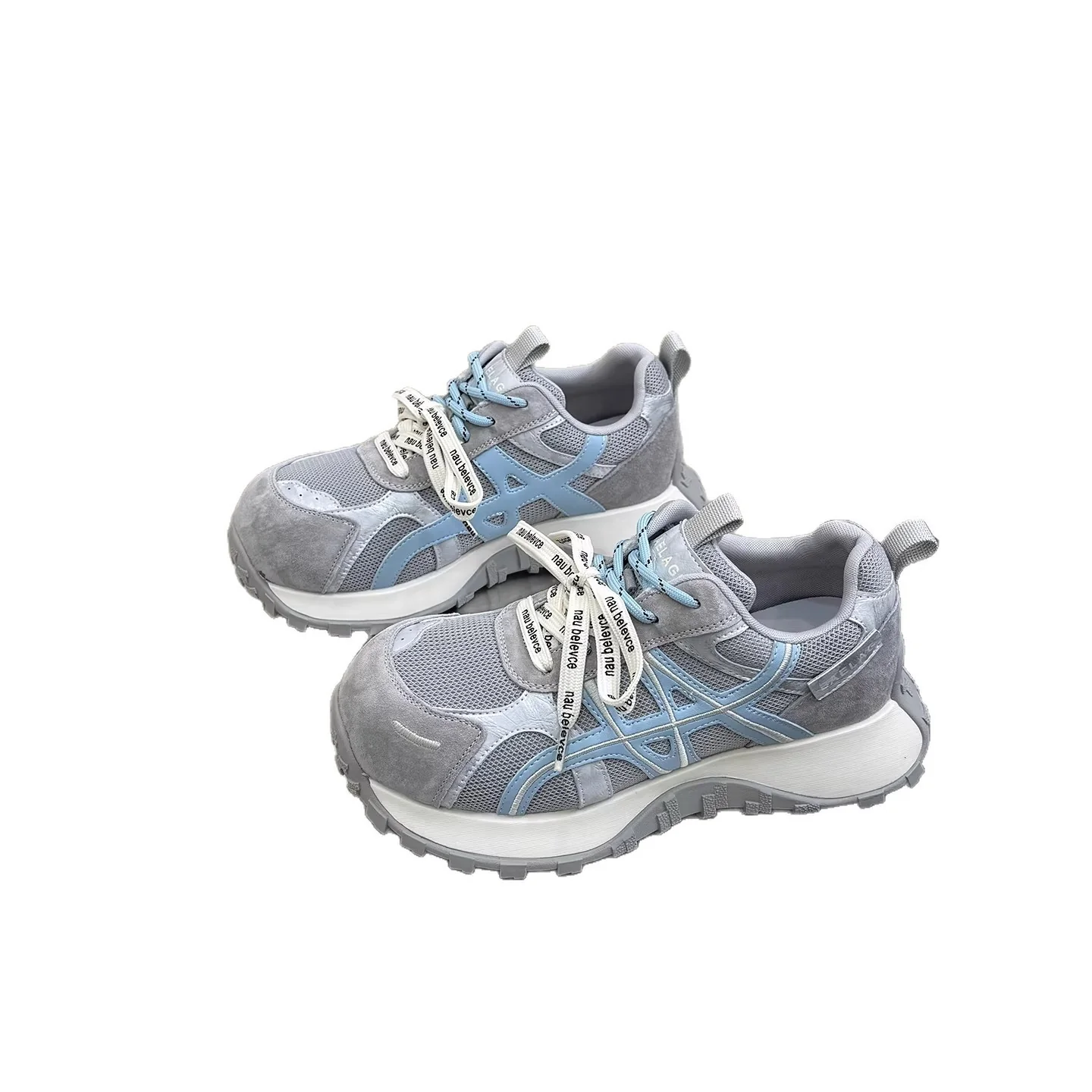 Damen Sportliche Sneakers mit atmungsaktiver Mesh-Oberfläche und robustem Sohlenprofil Heidi Mode - Image 5