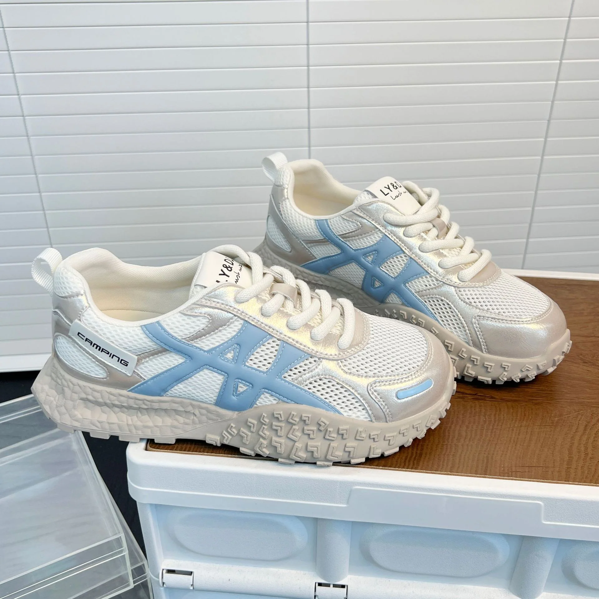 Damen Sportliche Sneakers mit atmungsaktiver Mesh-Oberfläche und rutschfester Sohle Heidi Mode - Image 5