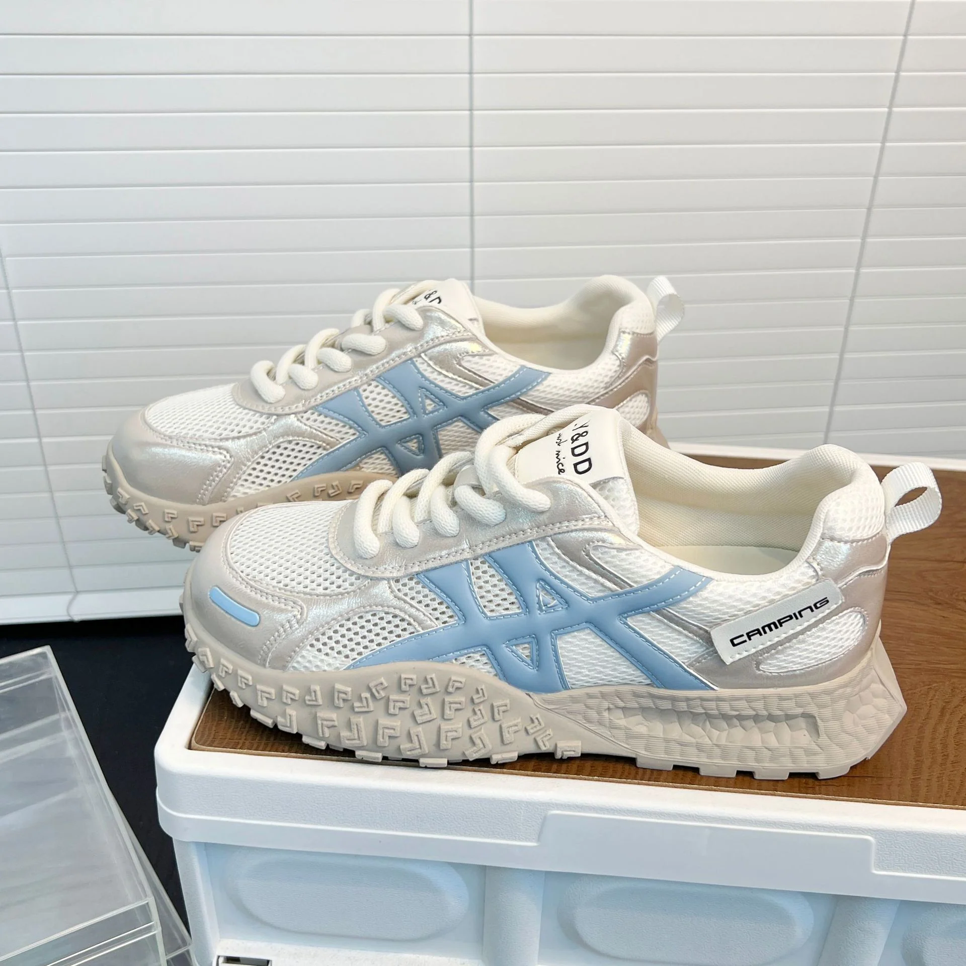 Damen Sportliche Sneakers mit atmungsaktiver Mesh-Oberfläche und rutschfester Sohle Heidi Mode - Image 7