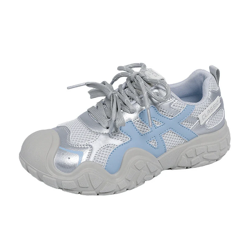 Damen sportliche Sneakers mit atmungsaktiver Mesh-Oberfläche und rutschfester Sohle Heidi Mode - Image 7