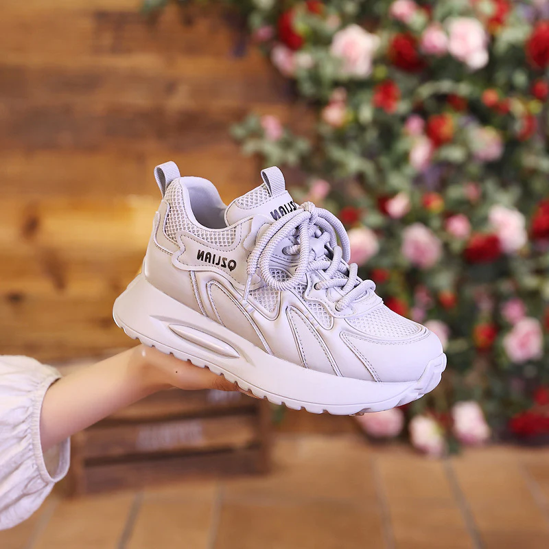 Damen Sportliche Sneakers mit atmungsaktiver Mesh-Oberfläche und stoßdämpfendem Design Heidi Mode - Image 3