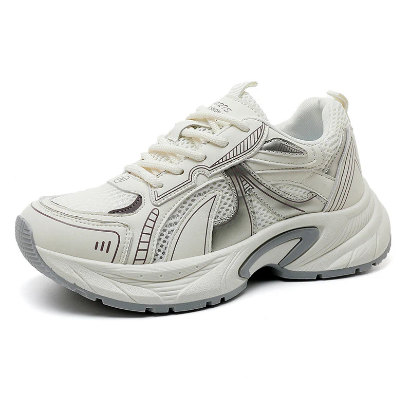 Damen Sportliche Sneakers mit atmungsaktiver Mesh-Oberfläche und stoßdämpfender Laufsohle Heidi Mode - Image 5