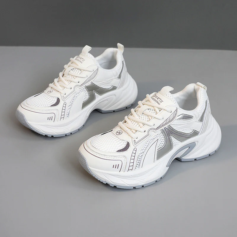 Damen Sportliche Sneakers mit atmungsaktiver Mesh-Oberfläche und stoßdämpfender Laufsohle Heidi Mode - Image 6