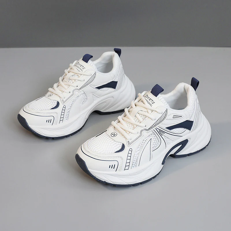 Damen Sportliche Sneakers mit atmungsaktiver Mesh-Oberfläche und stoßdämpfender Laufsohle Heidi Mode - Image 7